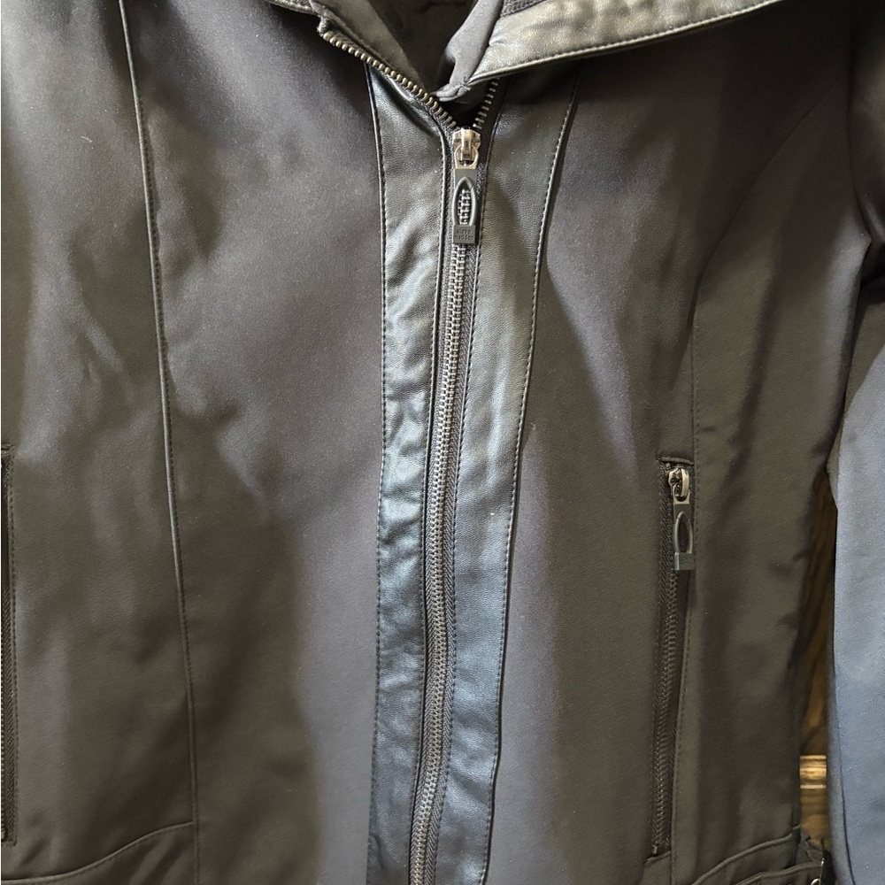 Steve Madden Black Jacket with leather trim - Picture 4 of 7